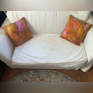 Silky Tie-dyed Pair of Pillows